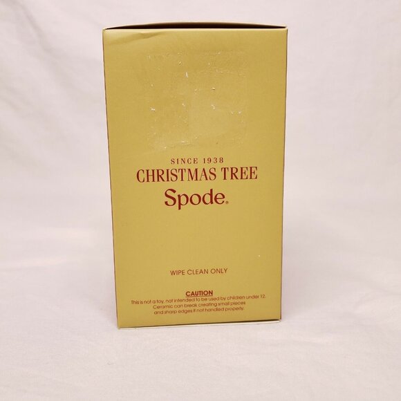 Spode Christmas Tree Ceramic Bear Ornament Christmas Sweater Gift New - Picture 3 of 4